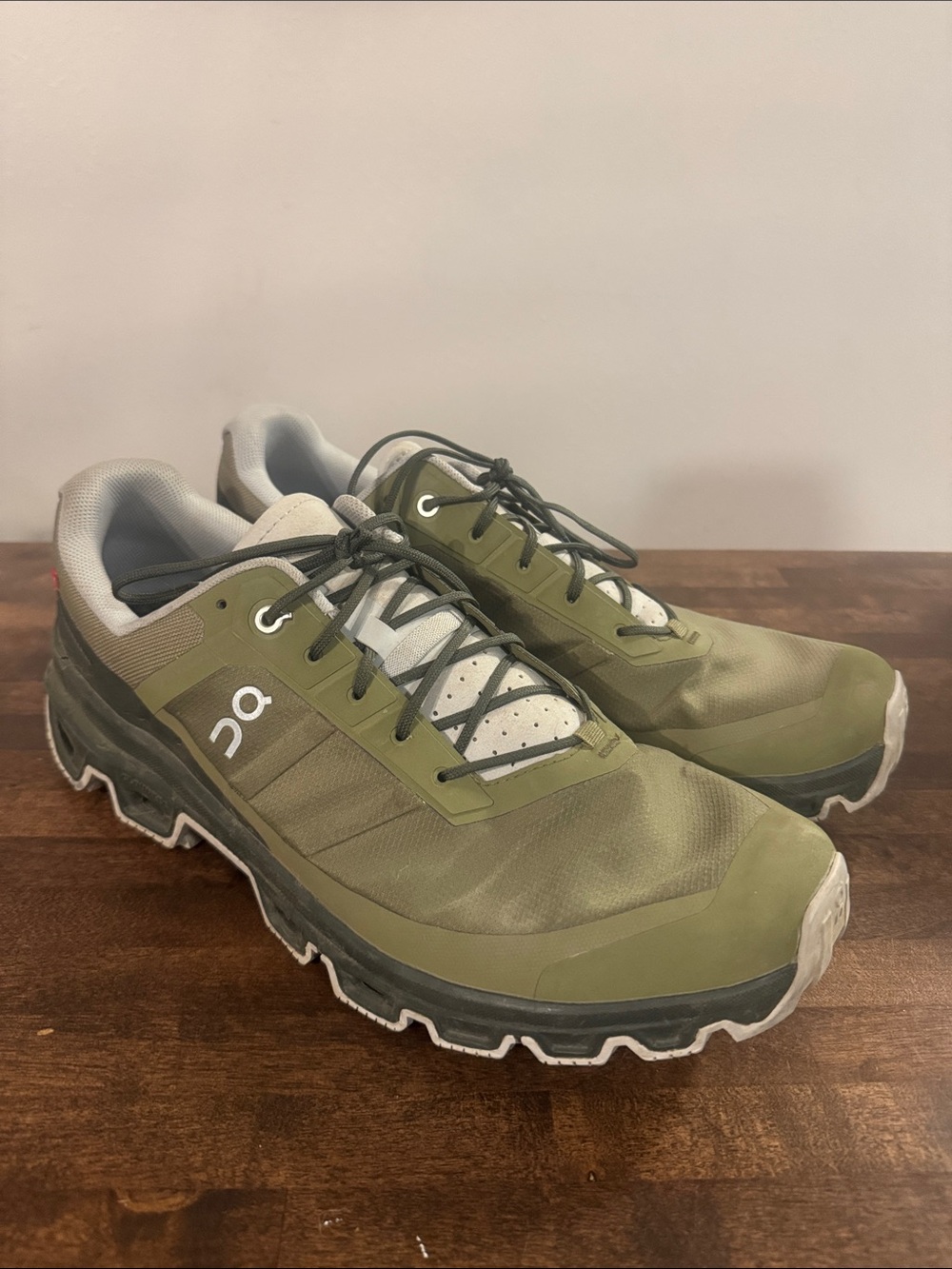 On Running Olive Green Trail Running Shoes